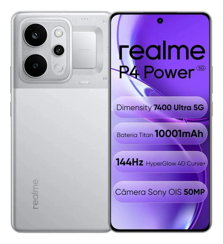 Celular Realme P4 Power 5G 12gb 512gb - Prata